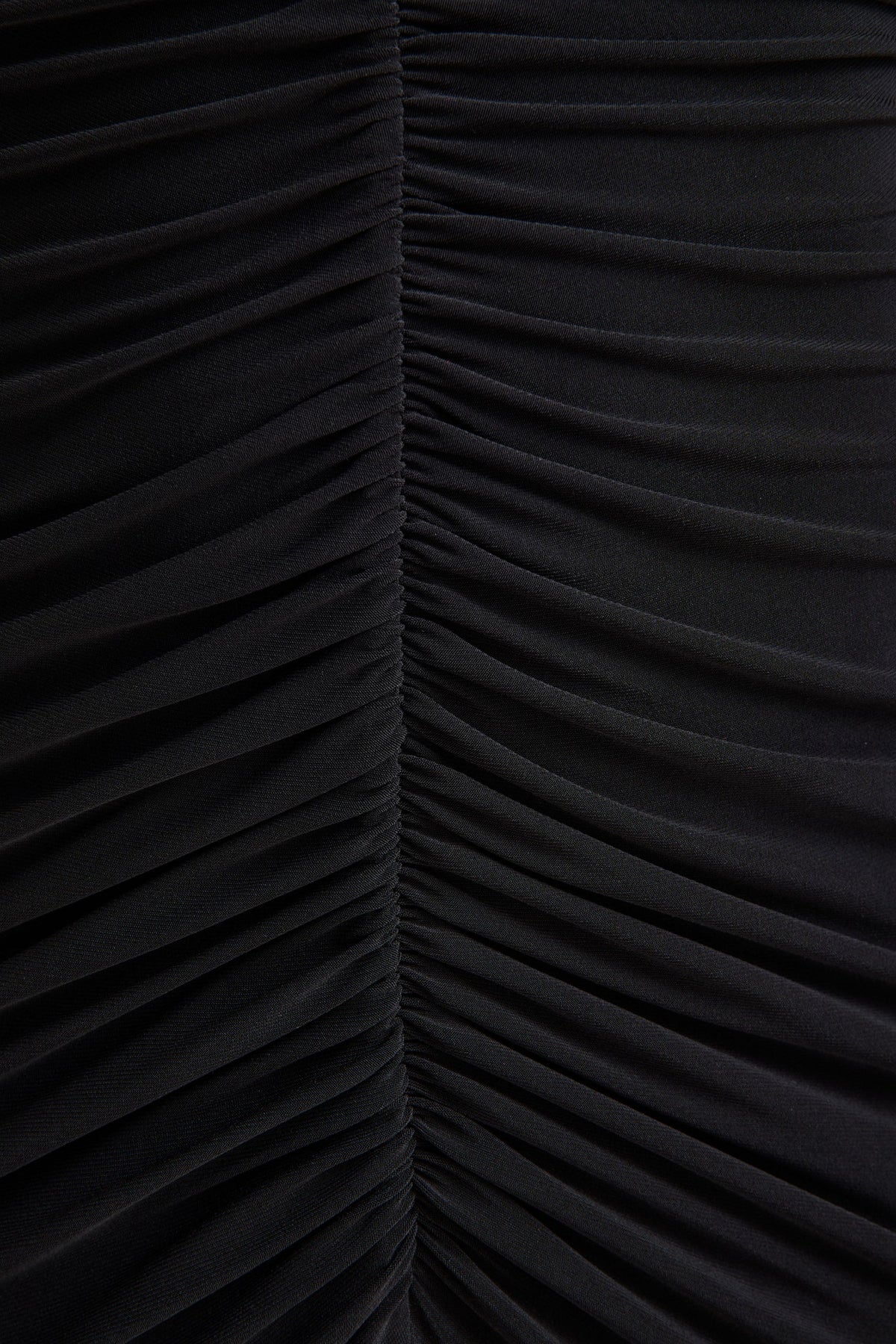 Tami | Black Plunge-Neck Long Sleeve Maxi Dress