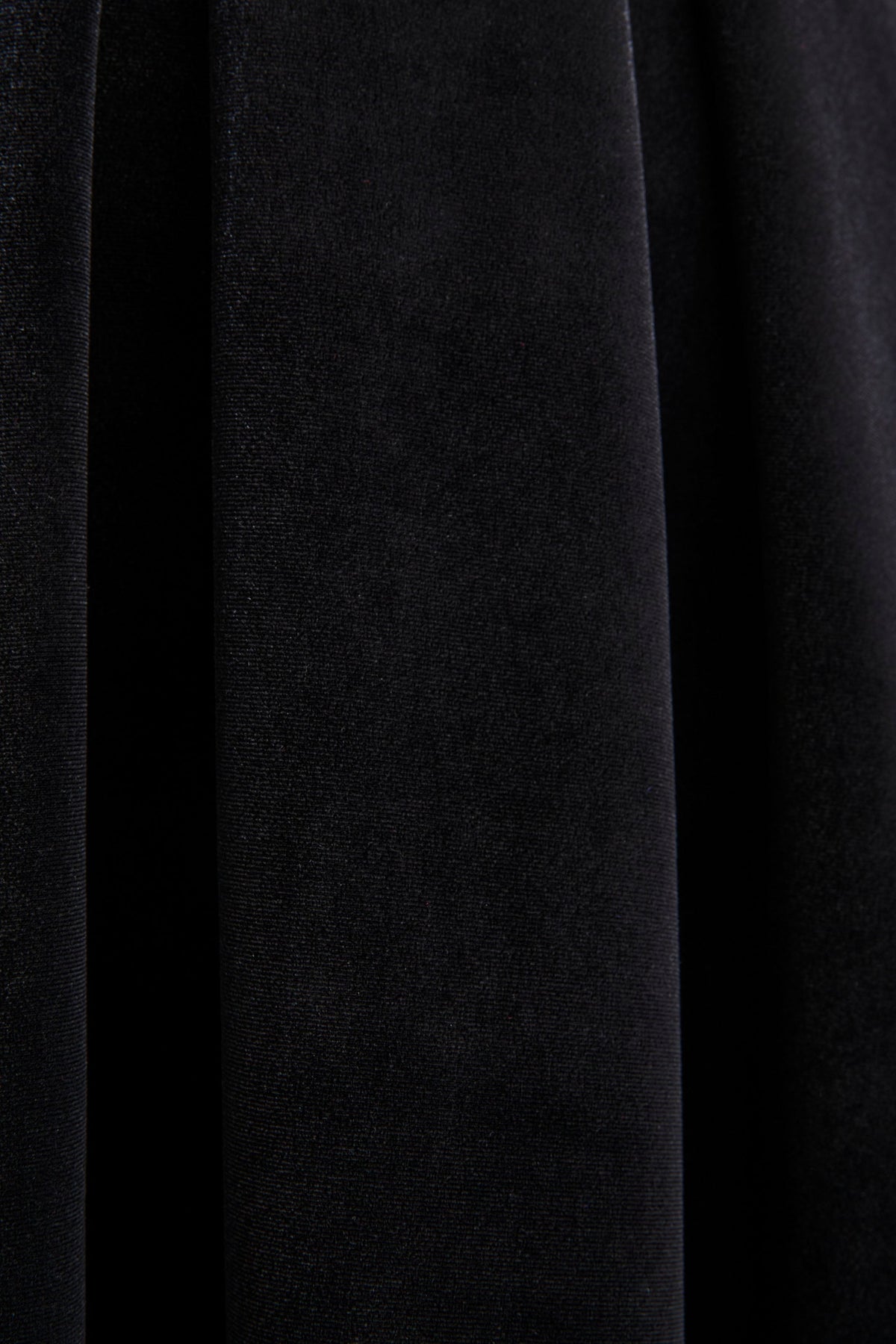 Seraphic | Black Velvet Puff-Sleeve Midi Dress