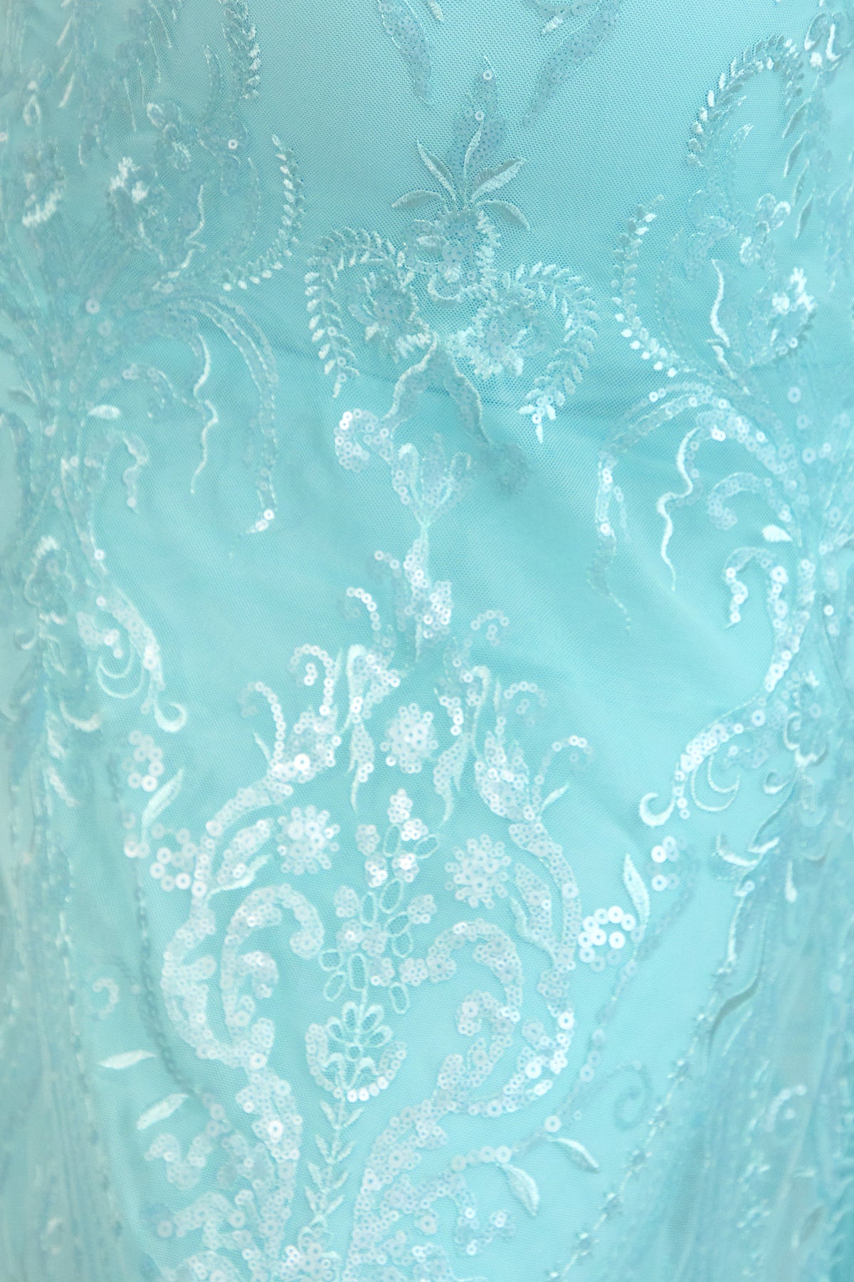 Sabriel | Turquoise Lace Bandeau-Neck Maternity Midi Dress With Collar Detail