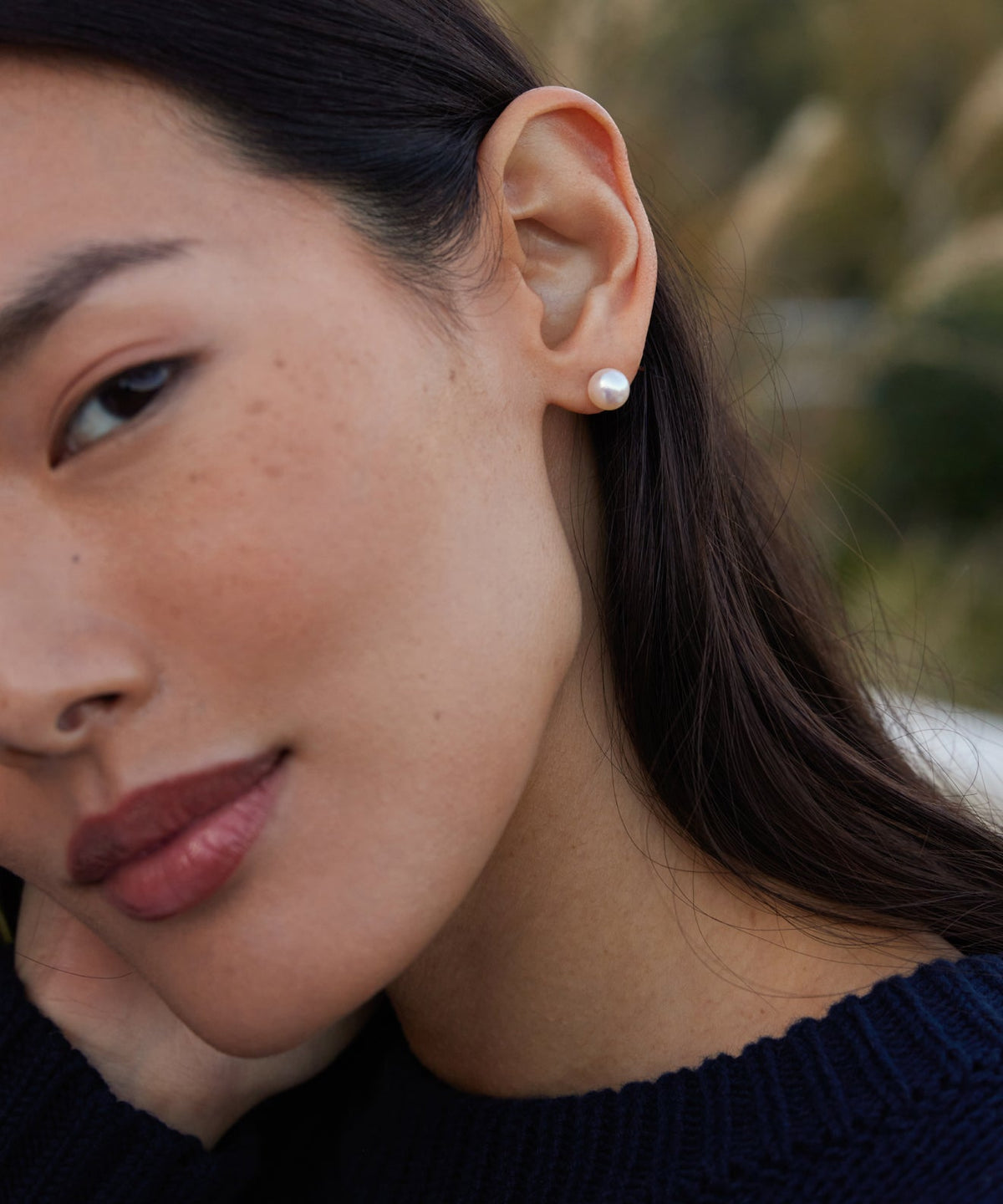 Large Loren Pearl Studs