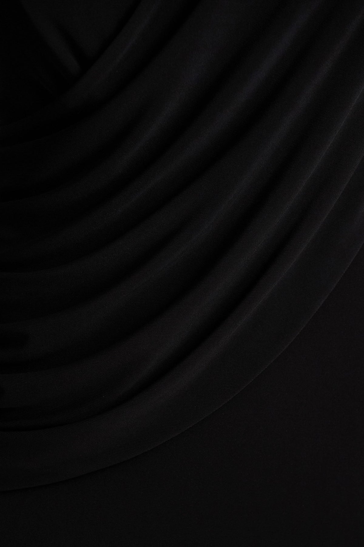 Daphira | Black Extreme-Plunge Neck Maxi Dress