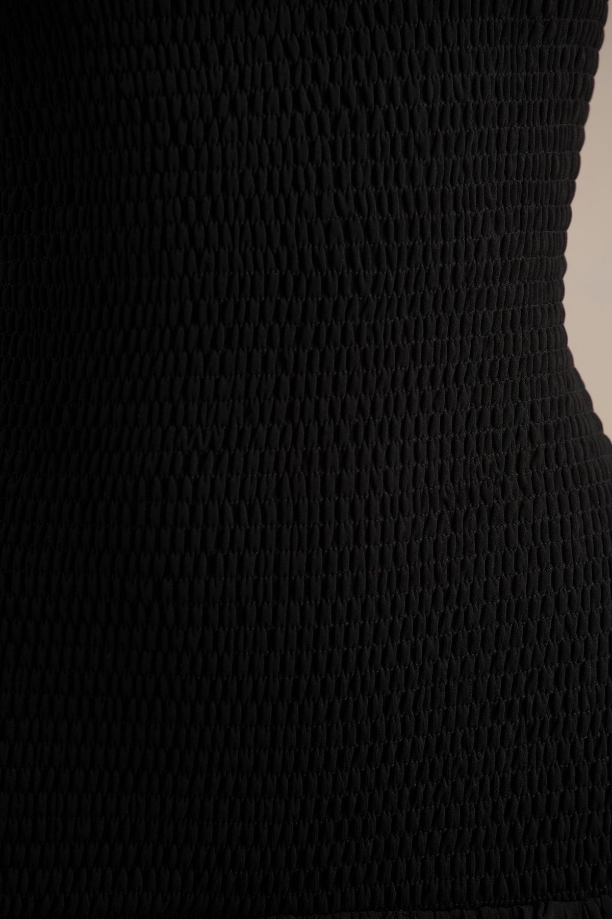 Maeva | Black Square-Neck Fishtail Maxi Dress With Ruched Detailing