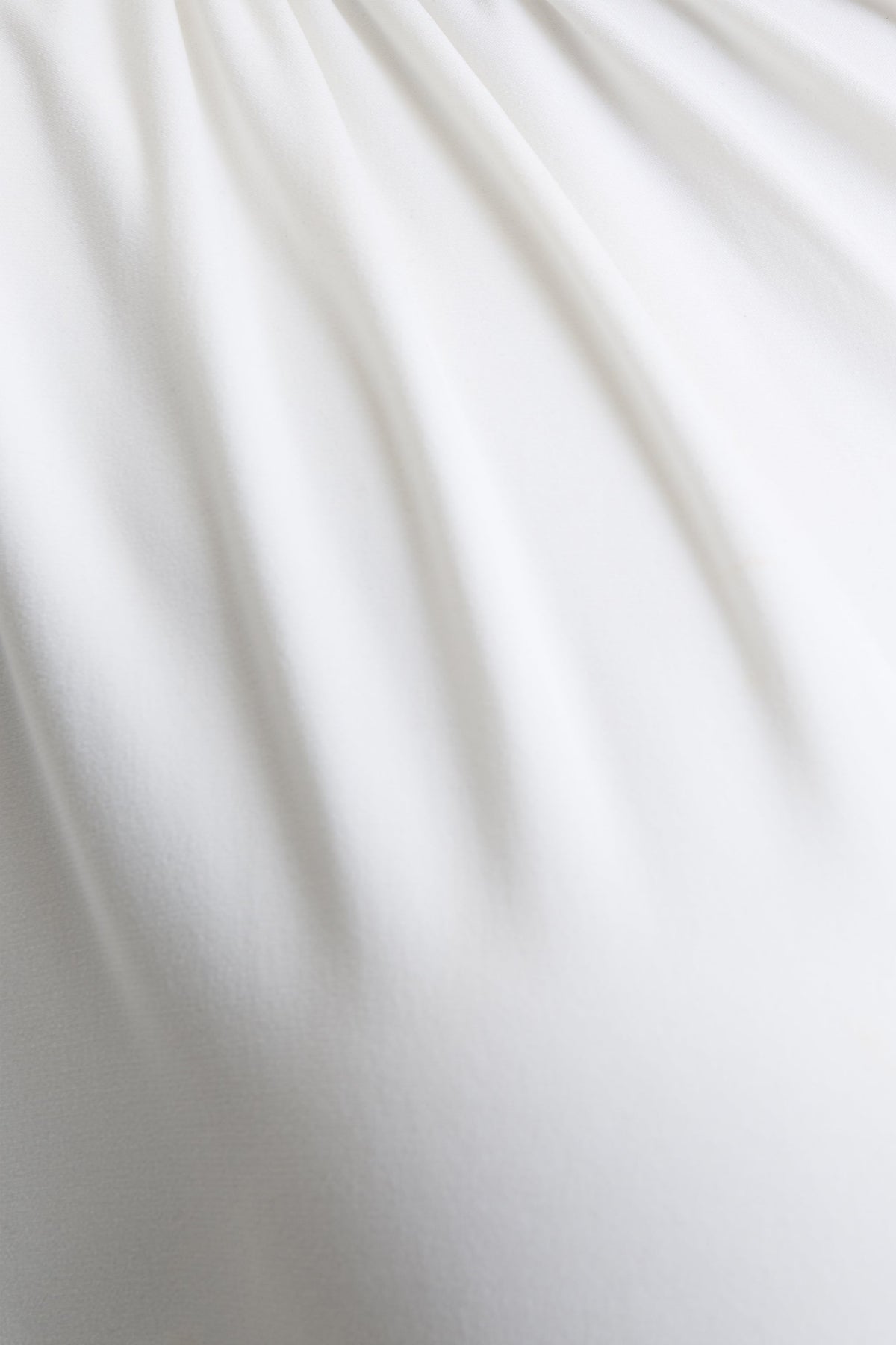 Tropic | White High-Neck Maxi With Long Cape Sleeve