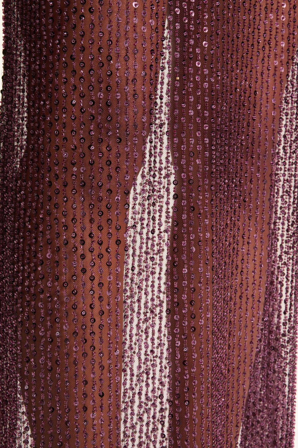 Luciana | Purple Sequin Embellished Bandeau Maxi Dress