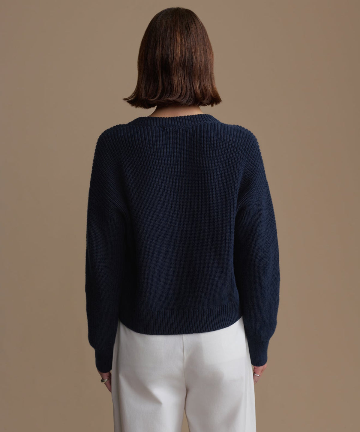 Cotton Hayes Crewneck Cardigan