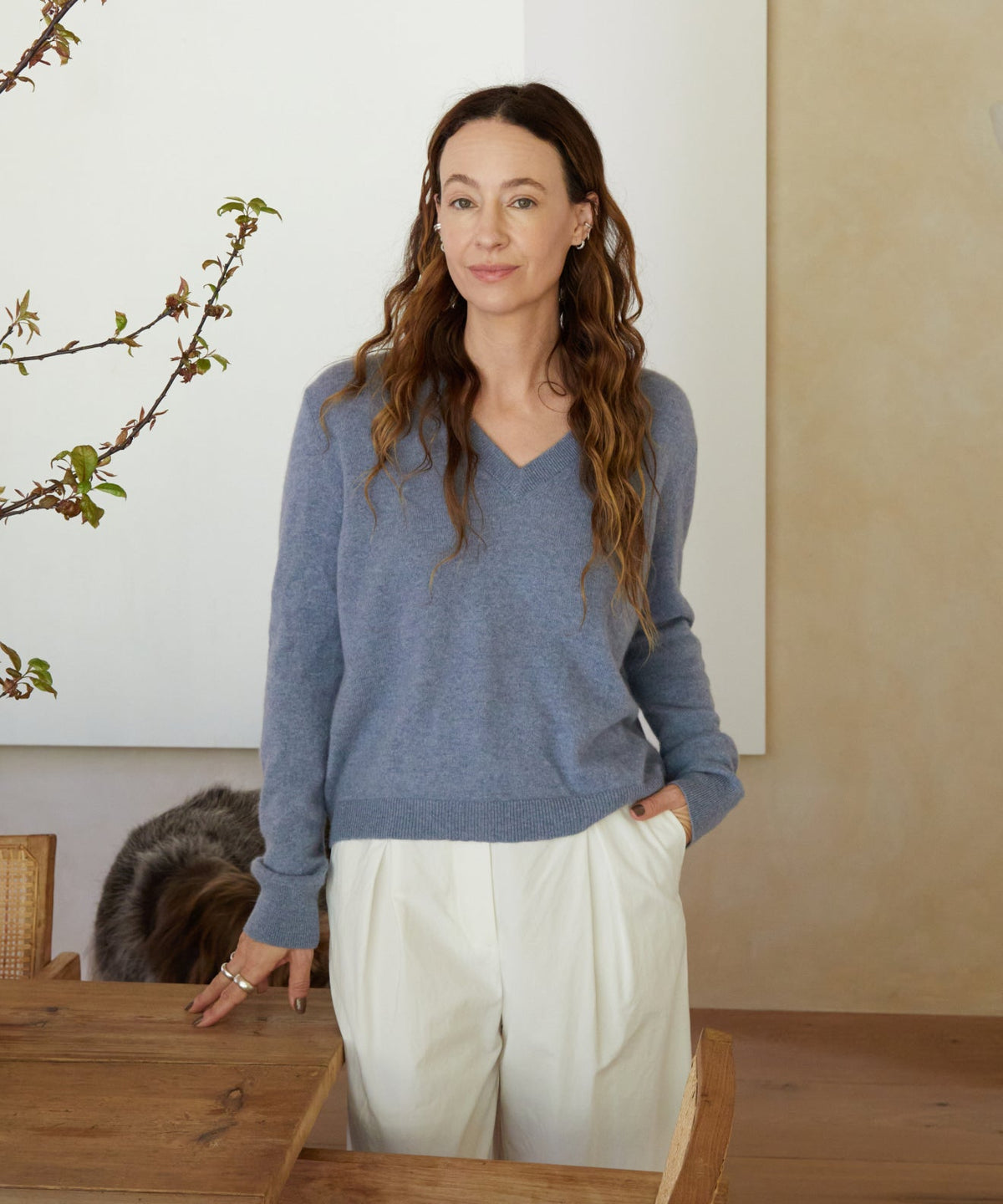Flynn Cashmere V-Neck