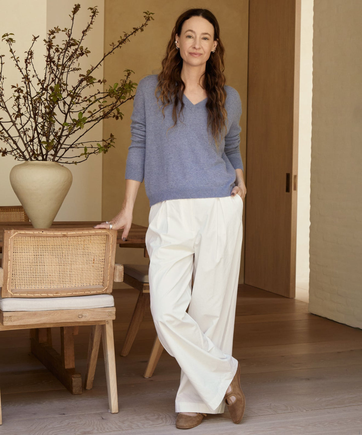 Flynn Cashmere V-Neck