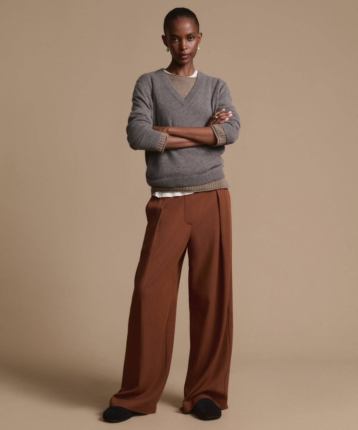 Flynn Cashmere V-Neck