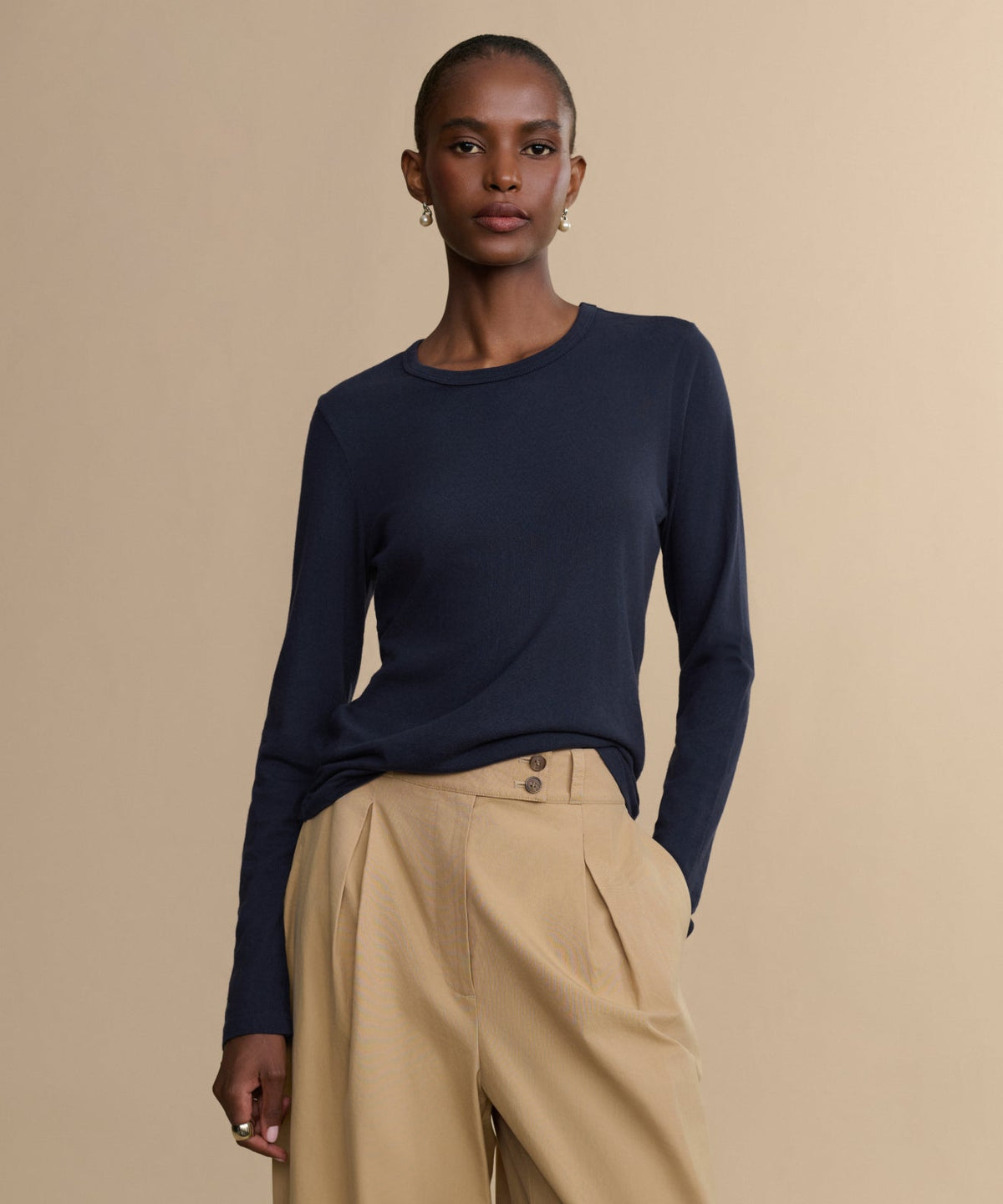 Long-Sleeve Slim Tee