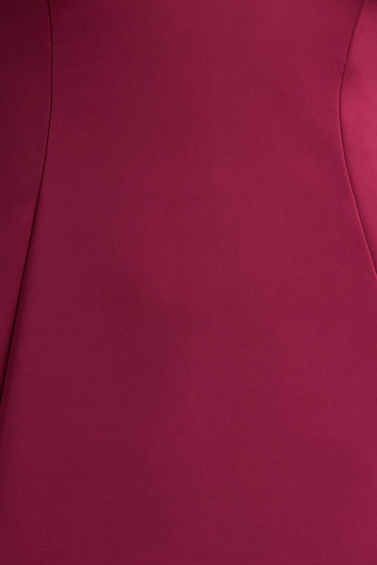 Elara | Burgundy Satin Plunge-Neck Mini Dress