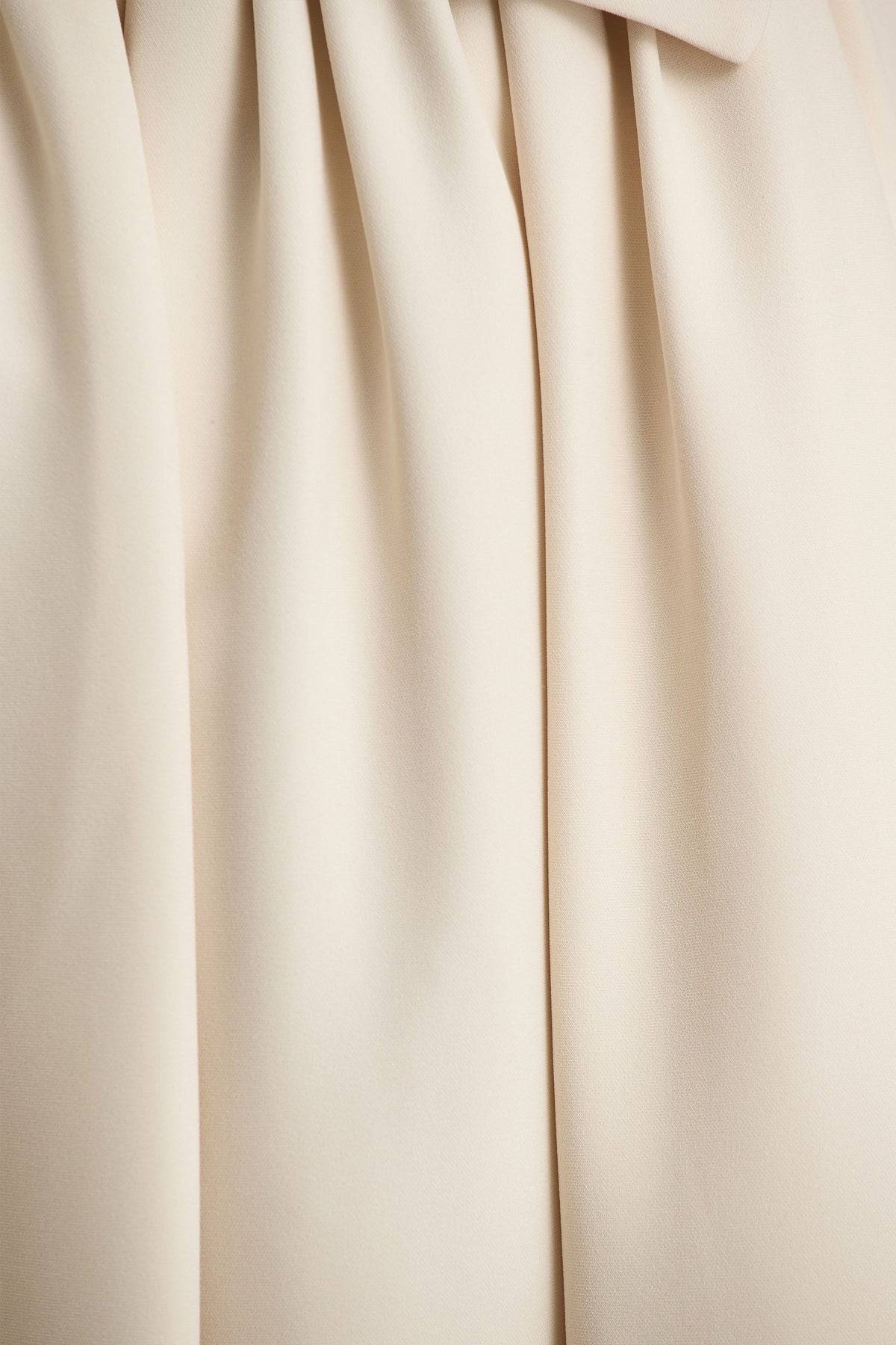 Candice | Cream Bandeau Volume Midi Dress With Back Bow Detail